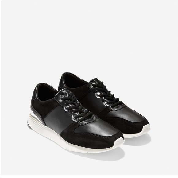 NWOT Cole Haan Grand OS black/silver sneakers 11B - Picture 4 of 11